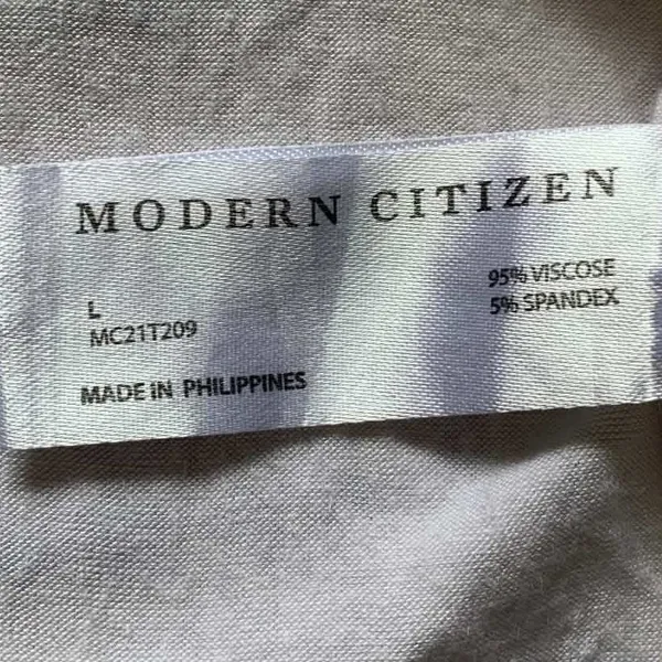 Modern Citizen Top Womens Large White Deep V-Neck Relaxed Minimalist MC21T209 - Image 6