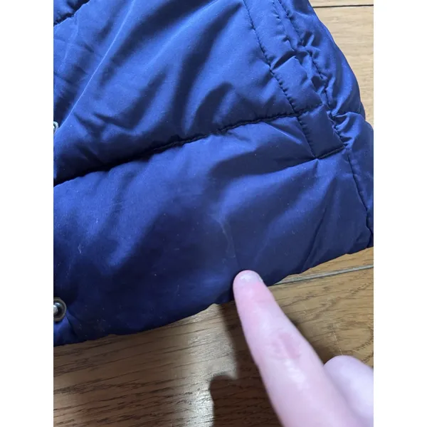 Old Navy Women's Navy Blue Puffer Vest Full Zip with Snaps‎ Pockets Size XS City - Image 5
