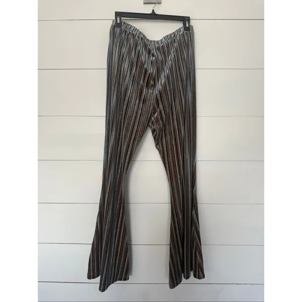 Natural Life Women’s XL Joplin Boho Hippie Wide Leg Velvet Pants Bell Bottom - Image 4