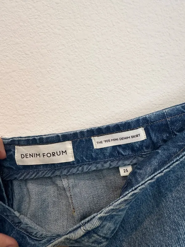Aritzia Denim Forum Skirt Mini - Image 3