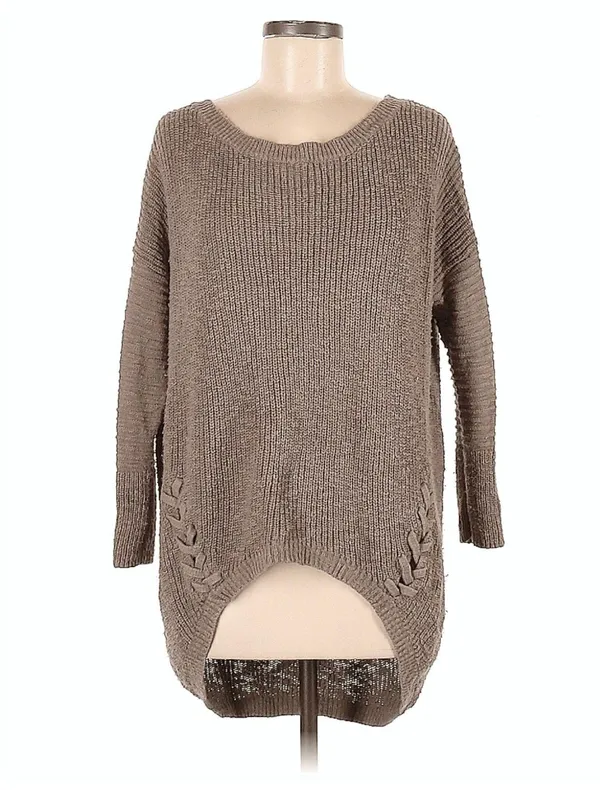 Express Tan Hi-low Sweater - Image 4