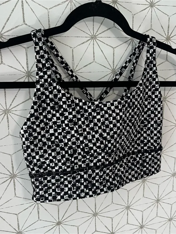 Lululemon Energy Bra Longline Checkered - Image 4