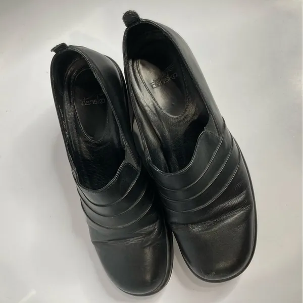 Dansko black leather‎ clogs size 39 - Image 5