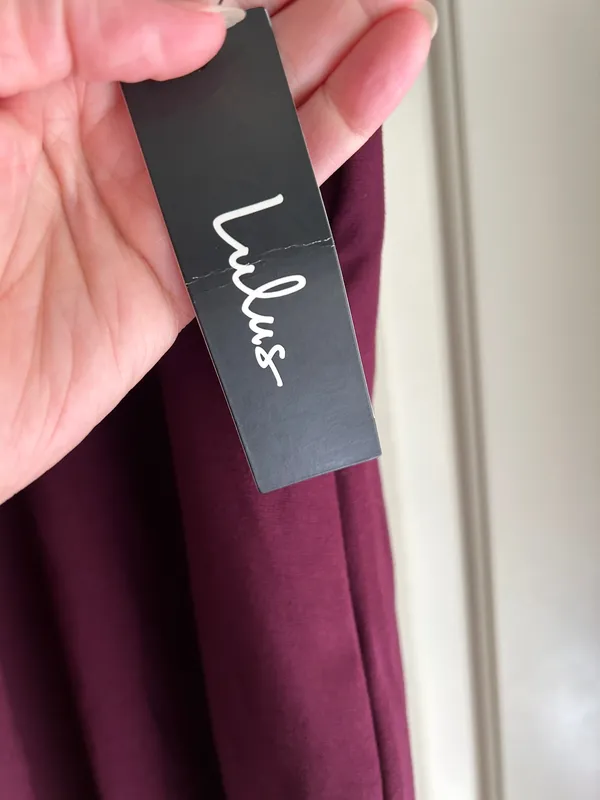 New Lulu's Burgundy Halter Sheath Dress - Image 6