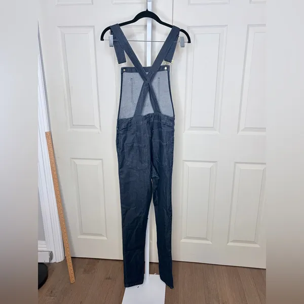 WeWoreWhat Second Skin Dark Blue Denim Overalls Women's XS - Image 4