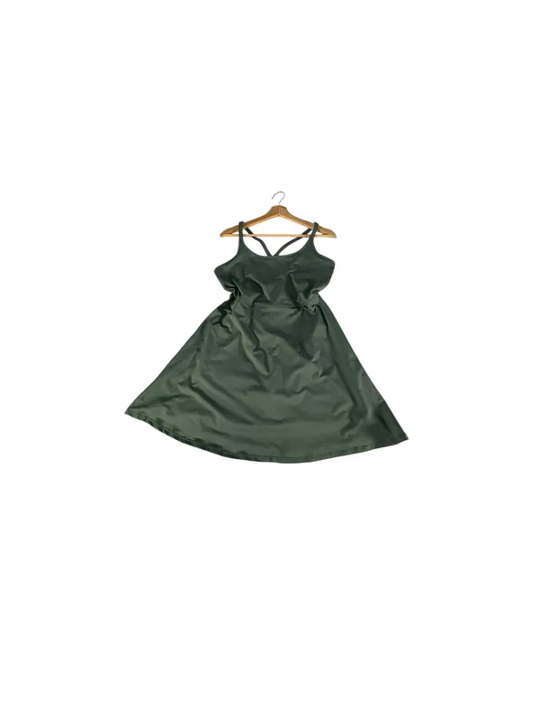 Z by Zella Outscore 2.0 Active Dress Green Built In Shorts Tennis Pickleball L - Image 2