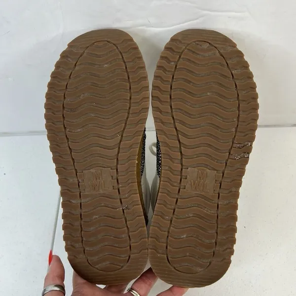 Madewell MWL Size 7.5 Kickoff‎ Trainer Sneaker Leather Calf Hair Lace Up Shoes - Image 11