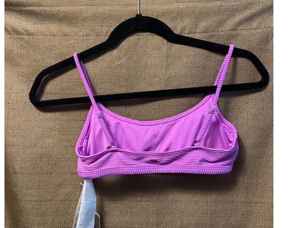 NWT Billabong Tanlines Avery Mini Swim Top Purple Size Small Padded - Image 5