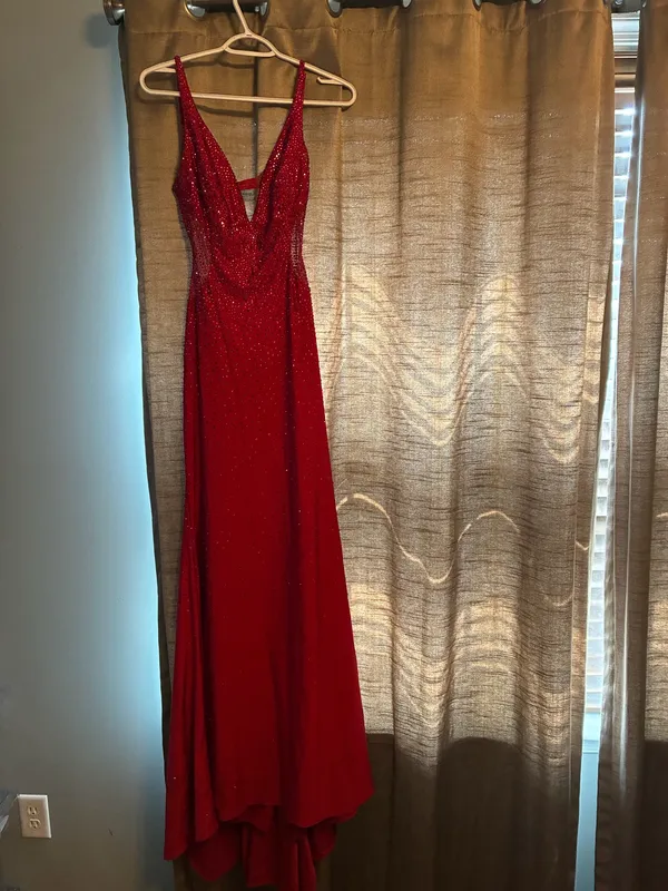 Jovani Red sparkle prom dress - Image 2