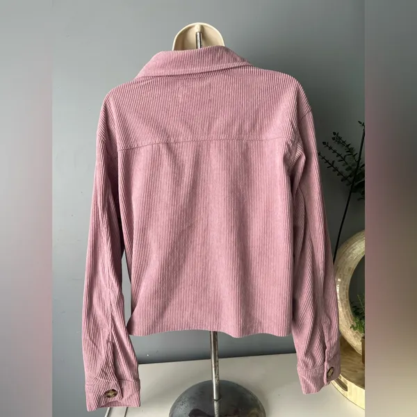 Pink Corduroy Button - Image 2
