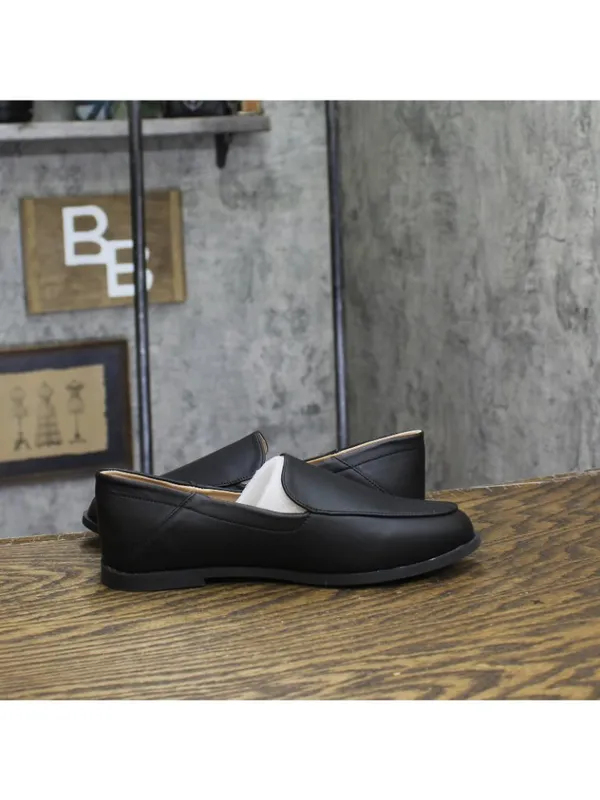 NWT Journee Collection Foam Slip On Almond Toe Loafer Dress Flats Black 6M - Image 10