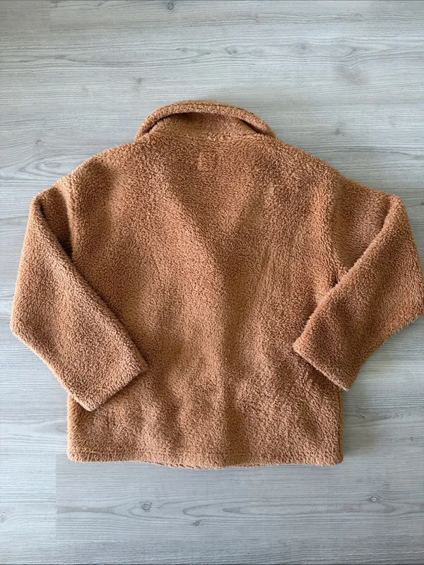 Billabong Cozy Teddy Jacket - Tan Faux Sherpa - Image 4