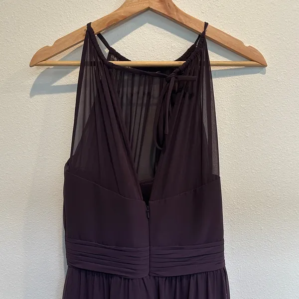 Bill Levkoff Elegant Dark eggplant Maxi Dress Rn82755 size 10 NWOT - Image 3