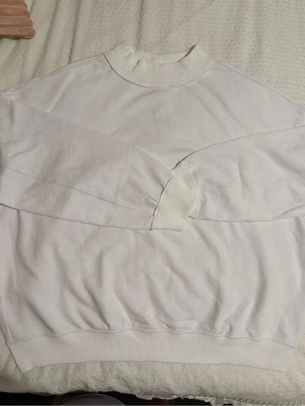 Aerie Alumni Mockneck Sweatshirt | White - Image 2