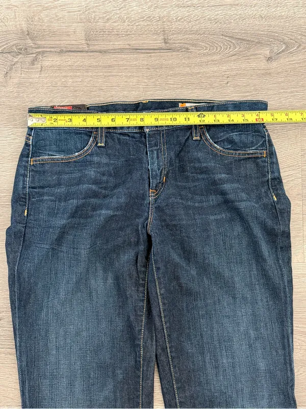 Gap 1969 Long & Lean Jeans Women’s 6 Dark Wash Bootcut Flare Stretch - Image 5