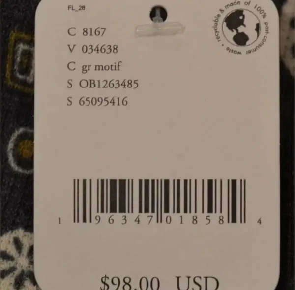 NWT Free People Intimately Free Home Alone Long Johns In Grey Motif Combo $98 MSRP - Image 3