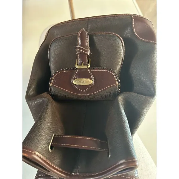 Liz Claiborne leather brown backpack - Image 5