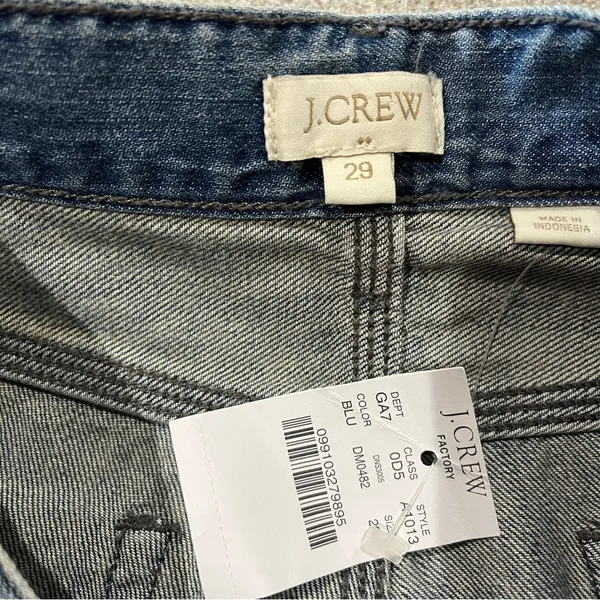 J. Crew Factory Jeans Women’s Size 29 NWT Distressed Light Wash Cropped - Image 9