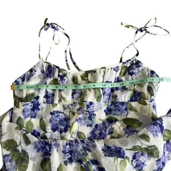 Amanda Uprichard Adelina Margate Floral Tiered Midi Dress Size S - Image 8