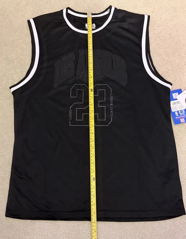 NBA LeBron James Los Angeles Lakers black jersey top - Image 9