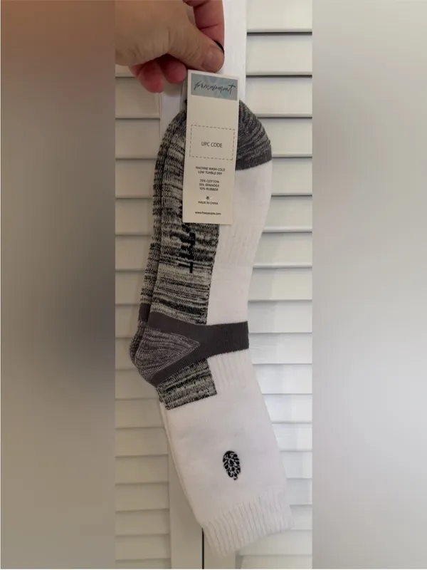 FP Movement by Free People Gray Marled Athletic Crew Socks NWT - Image 4