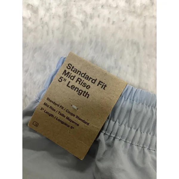 Nike Womens Essential Woven Shorts Light‎ Blue Mid Rise 5" FV6622-440 Small NWT - Image 4