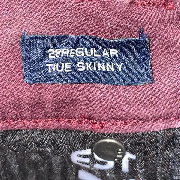 Gap Regular‎ True Skinny Vamp Red Denim Jeans 28R - Image 4