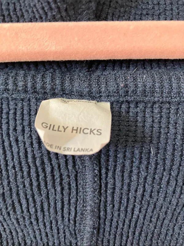 Gilly Hicks navy Cozy Waffle Wrap Hoodie - Image 5