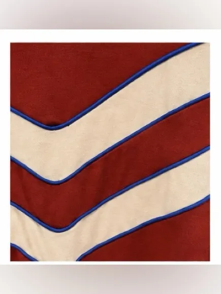 Antonio Melani rust chevron stripe oversized sweatshirt size L - Image 5