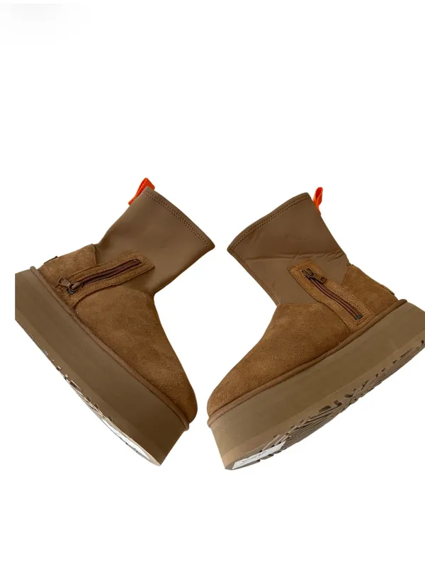 UGG Classic Dipper Platform Boot - Women's, Chestnut, size 8, NWT no box - Image 6