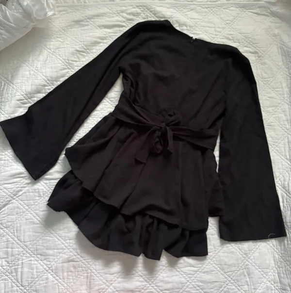 Altar'd State Black long sleeve romper - Image 2