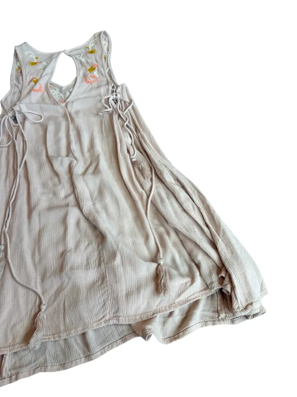 Intimately Free People Blush Pink Embroidered Boho Swing Dress X-Small Women's - Image 14