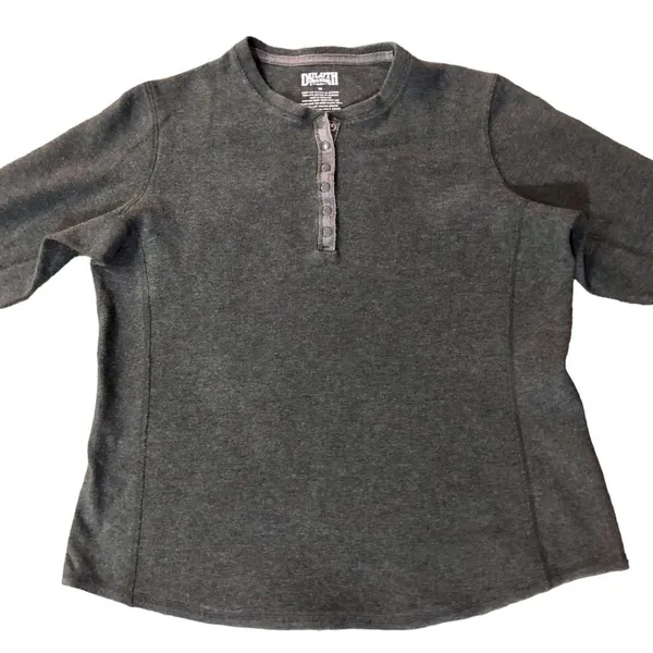 Duluth Trading Henley Womens M Used Gray 35052 - Image 5