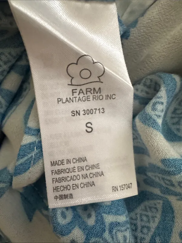 Farm Rio 100% Rayon Mixed Pineapple Garden Wrap Dress Size small - Image 14