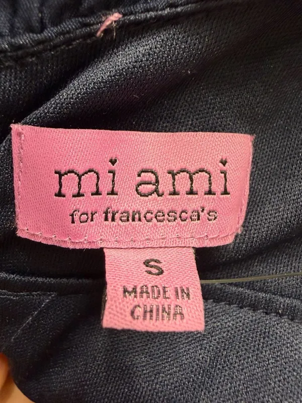 mi ami for francesca's Navy Ruffle Tiered Midi Dress - Image 6