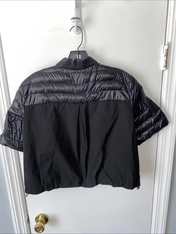 Bogner Down Filled Short Sleeved Jacket Black Size 6 - Image 7