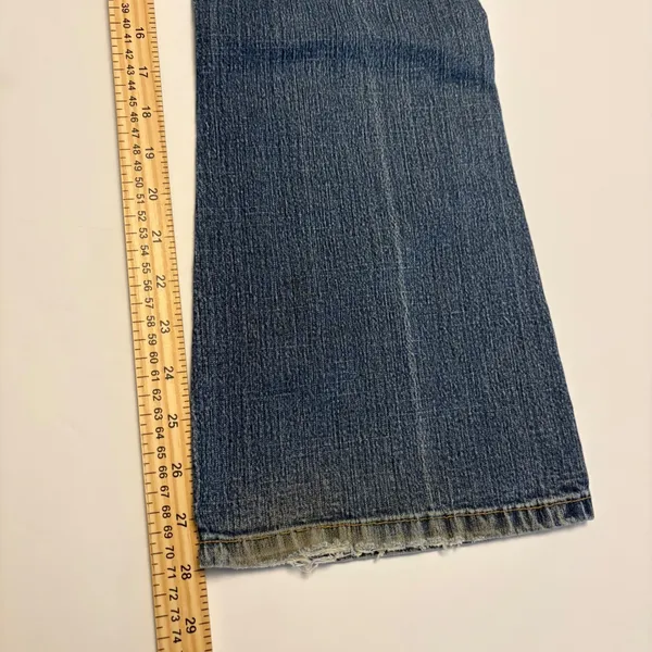 Levi Strauss Signature Jeans Womens 8 Short Blue Low Rise Bootcut Stretch 0502 - Image 6