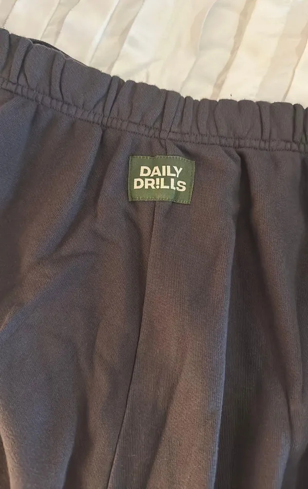 Daily Drills Sweat Shorts in Vintage Black - Image 3