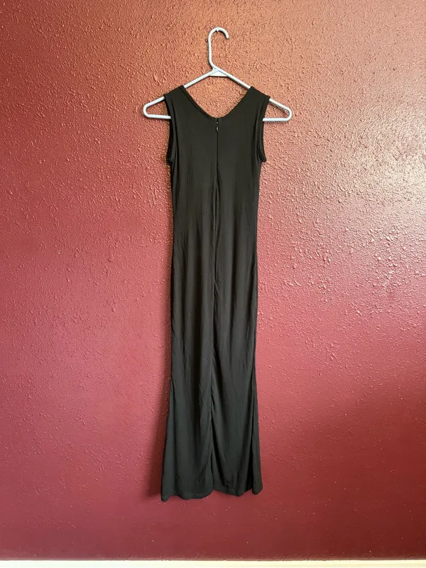 Soo Slick Built-In Shapewear Sleeveless Rib Bodycon Maxi Dress Black Small NWT - Image 6