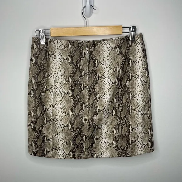 Honey Belle- Tan & Brown Snake Skin Skirt - Image 2