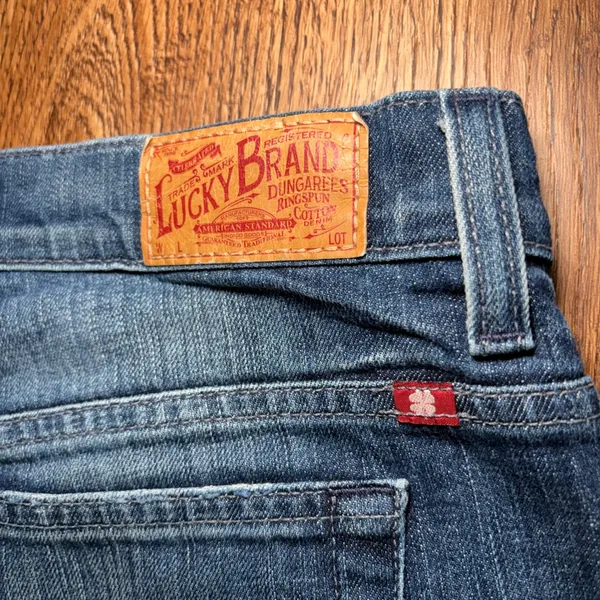 Y2K Lucky Brand Neopolitan Easy‎ Rider Faded Blue Jeans Womens 10/30 Bootcut - Image 6
