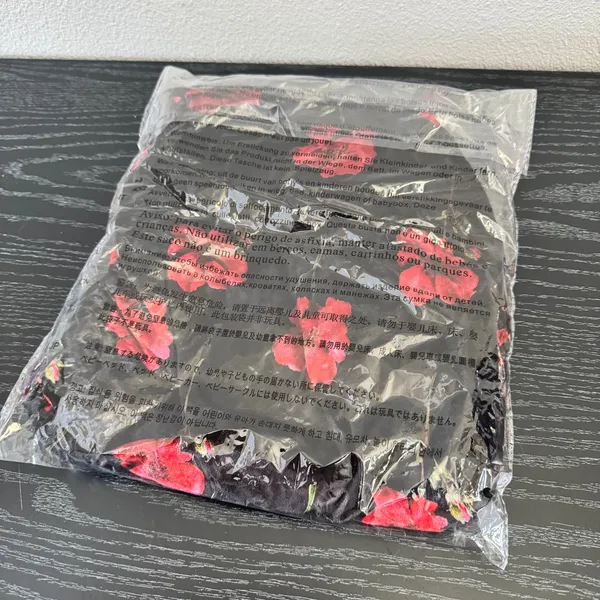 NEW VICI Floral Off The Shoulder Tank Top Black Red Rose Print Womens Size Small - Image 2