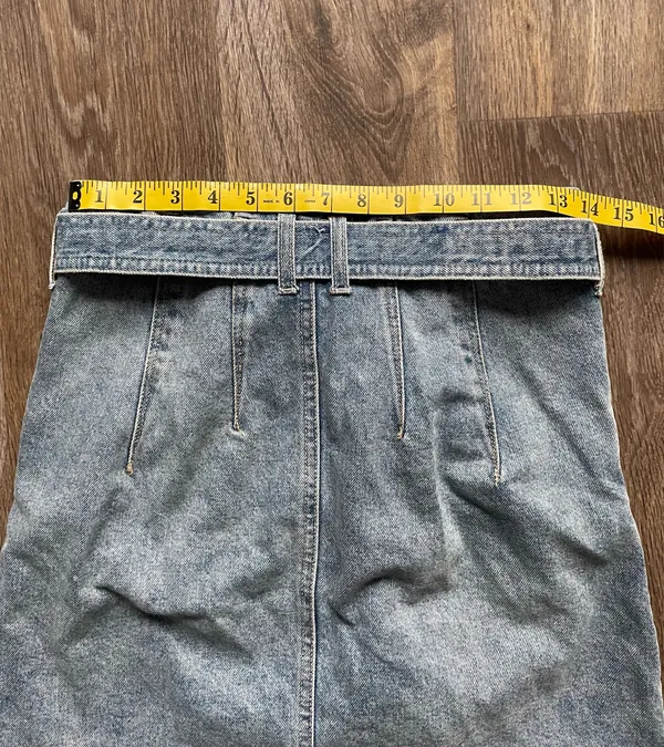 Free people denim tie skirt - Image 7