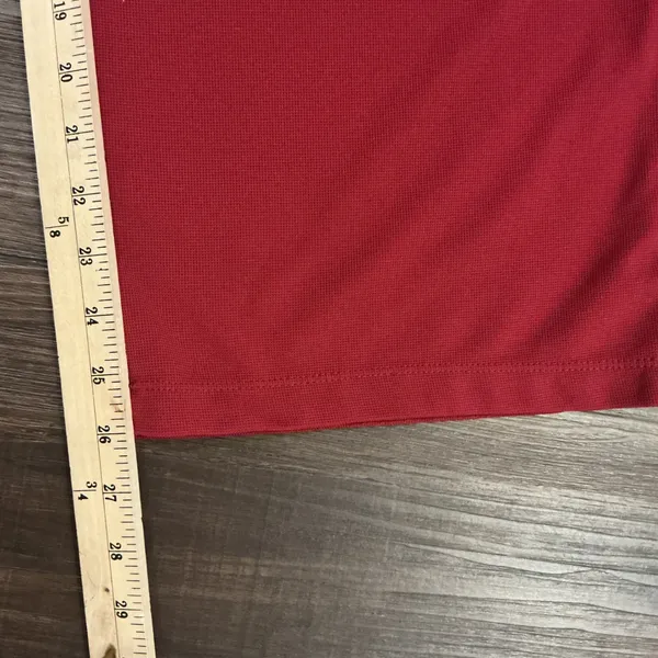 Halara Pleated Wide Leg Trousers Red High Waisted Elastic Back XS Regular Pkt - Image 7