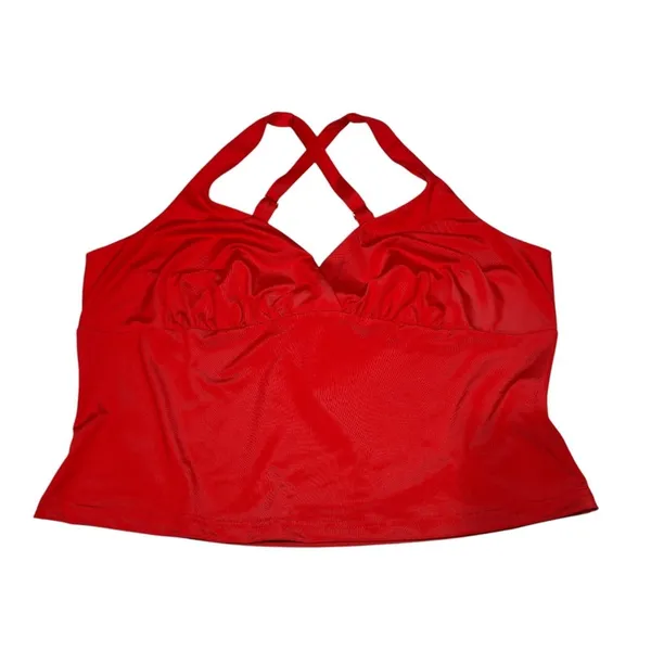 Princess Polly NWT Red Wandella Spaghetti Strap Adjustable Crop Tank Top 12‎ - Image 4