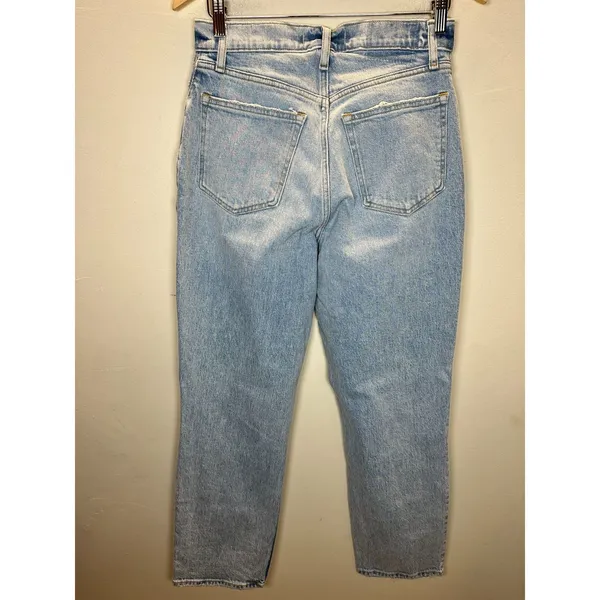 Abercrombie & Fitch 90s Straight Ultra High Rise Jeans Women 28/6R Distressed - Image 3