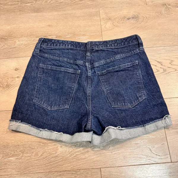 Universal Thread Denim Shorts High Rise Cuffed Raw Hem Blue Womens Size 10‎ R - Image 2