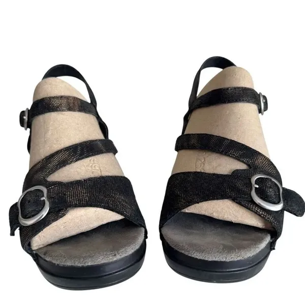 Dansko Sandi Swirl Strappy Side Buckle Clog Sandal Size 38 - Image 3