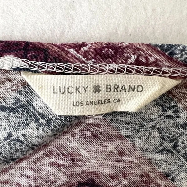 Lucky Brand Tapestry Print Tunic Top - Image 7