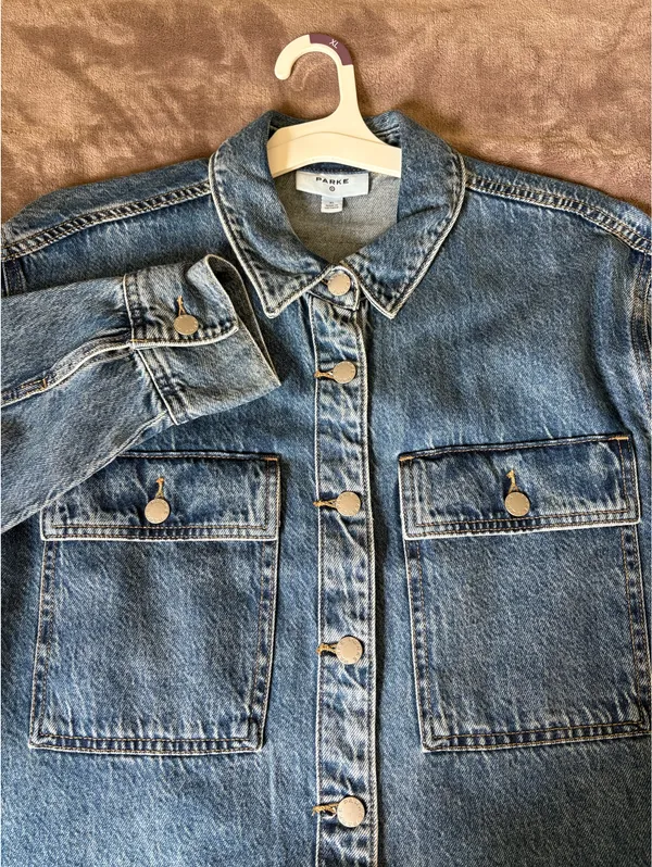 Parke x Target Denim XLarge Workwear Shacket - Image 3